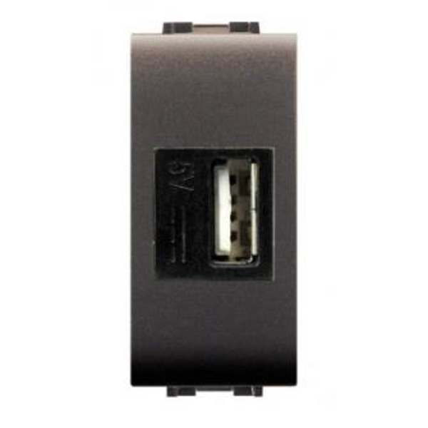 ELETTROCANALI PRESA ALIMENTATORE DA INCASSO USB 5VDC 2.1A LIFE NERA