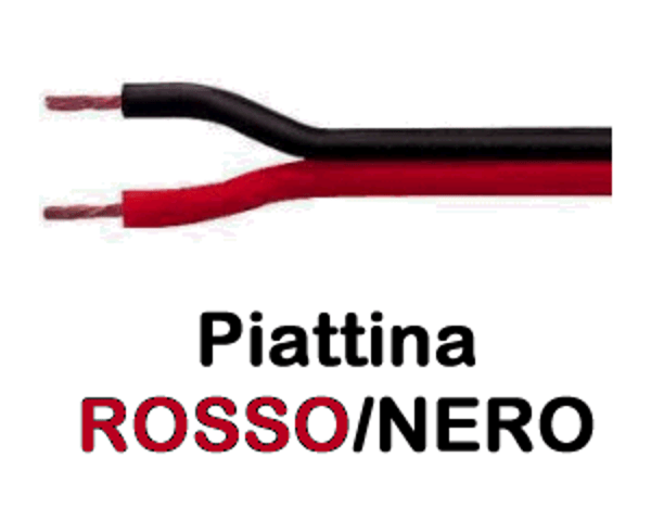 PIATTINA CAVO ROSSO E NERO