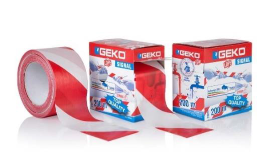 NASTRO SEGNALETICO HDPE BIANCO/ROSSO