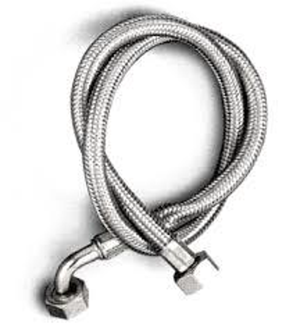 TUBO CARICO LAVATRICE FF 3/4 INOX