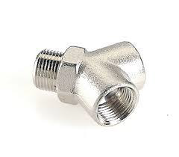BUGATTI RACCORDO Y 1/2 OTTONE CROMATO