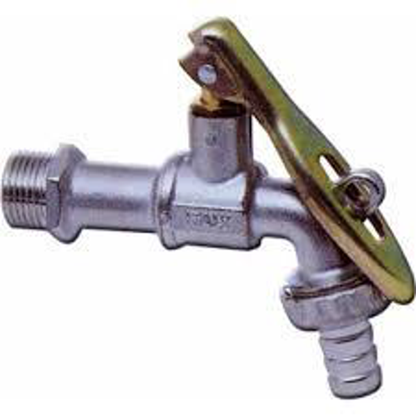 RUBINETTO PORTAGOMMA A SFERA 1/2 CON PORTALUCCHETTO