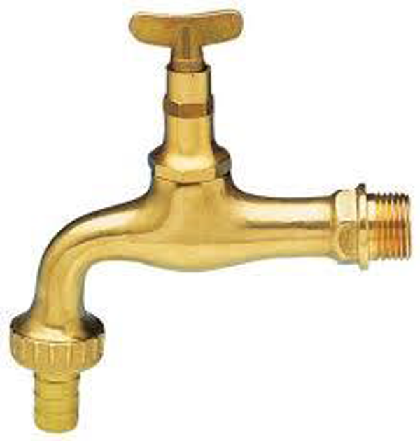 RUBINETTO PORTAGOMMA OTTONE 1/2