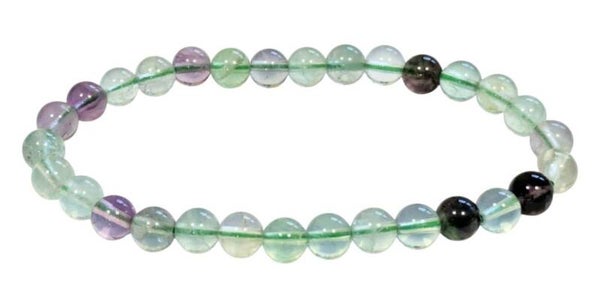 PULSERA FLUORITA 6 MM CON CERTIFICADO