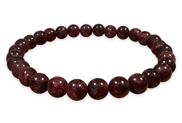 Pulsera  perlas de Granate 5mm