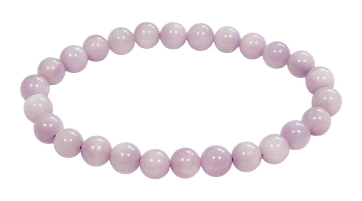 PULSERA KUNZITA 6MM CERTICADO