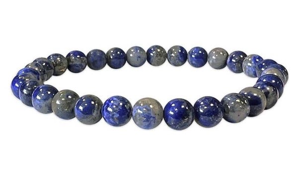 Pulsera de lapislázuli con cuentas AB de 6-7 mm