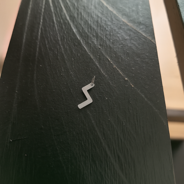 Colgante runa Sowelu 4.5 x 9.6mm Plata 925