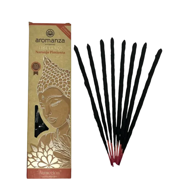 Incienso Tibetano Naranja Pimienta Atracción – Aromanza Argentina