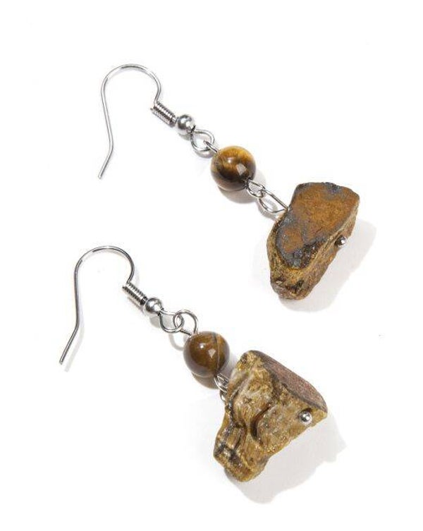 PENDIENTES OJO DE TIGRE