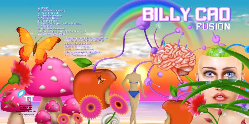 Billy Cao. Fusion. CD Cover Insert Design