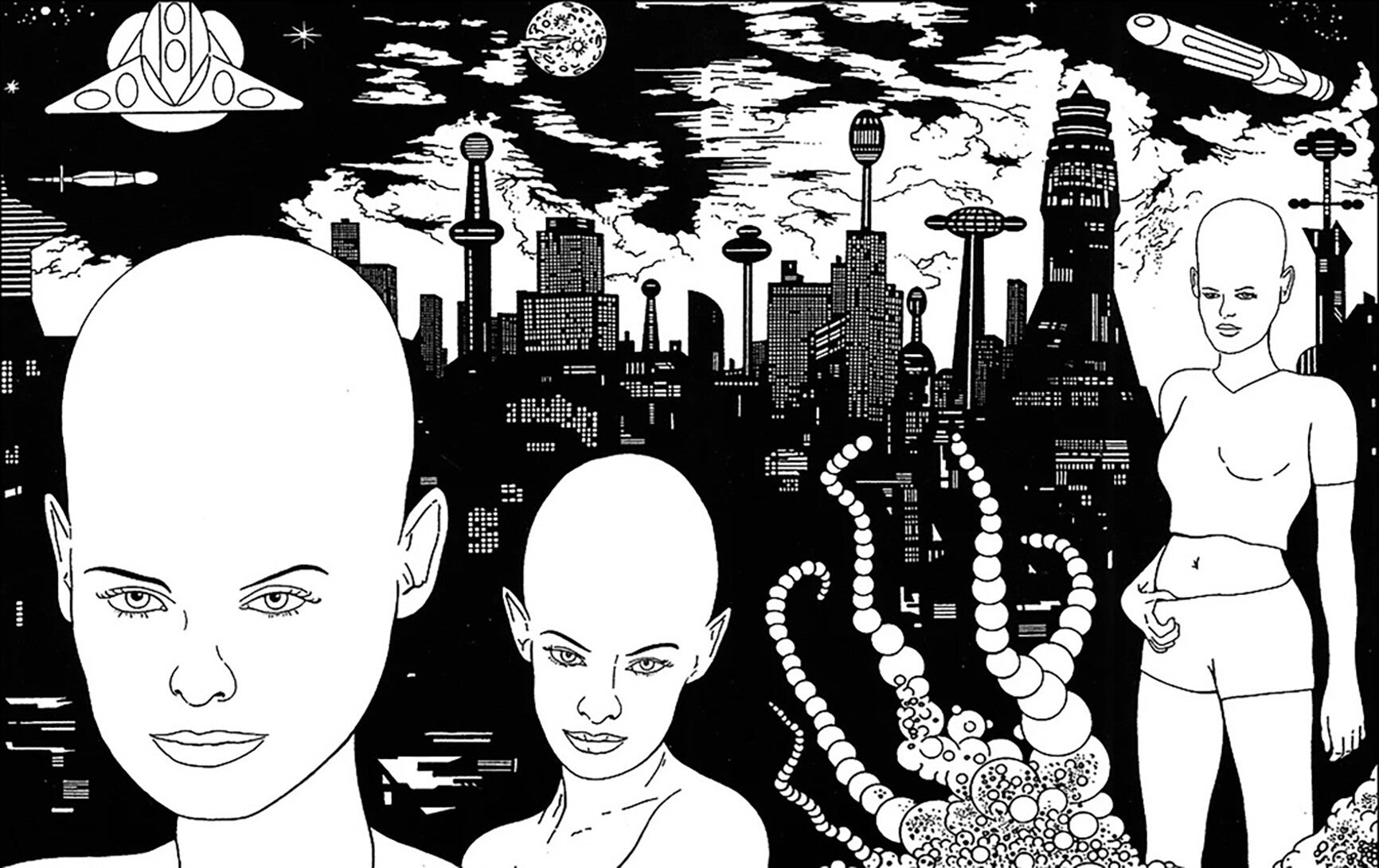 City Aliens Bizzart graphic card series