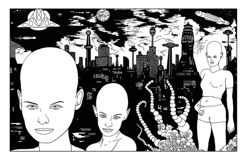 City Aliens. Drawing for band promo