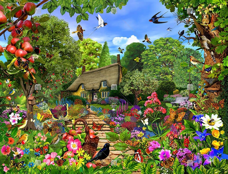 English Cottage Garden Original Version