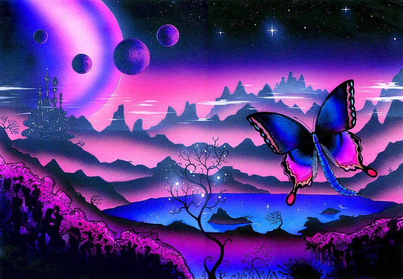 Flightplan. Metamorphosis. CD Cover Painting 