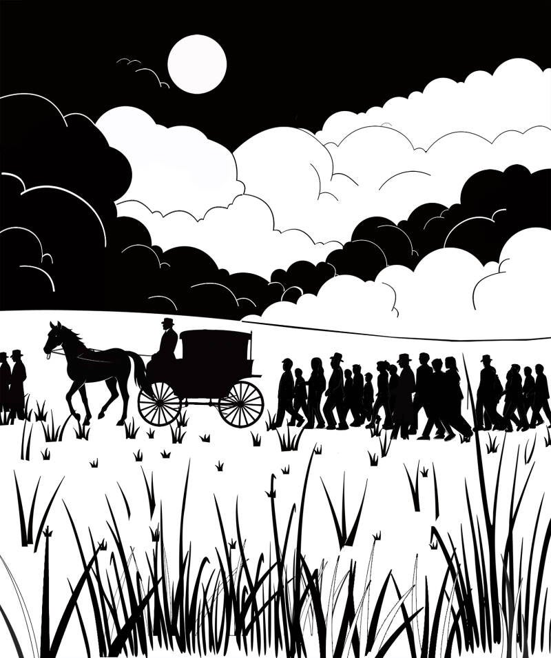 ghostly-procession-insert book illustration