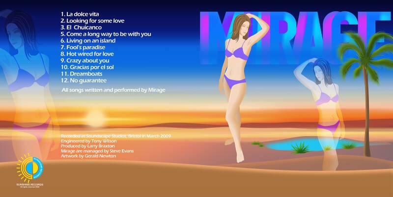 Mirage. CD Cover Insert Design