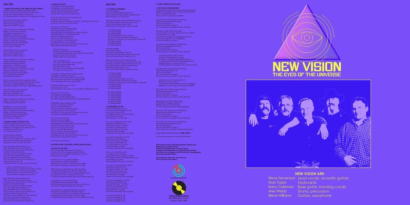 Eyes of the Universe. CD Lyric Insert Design