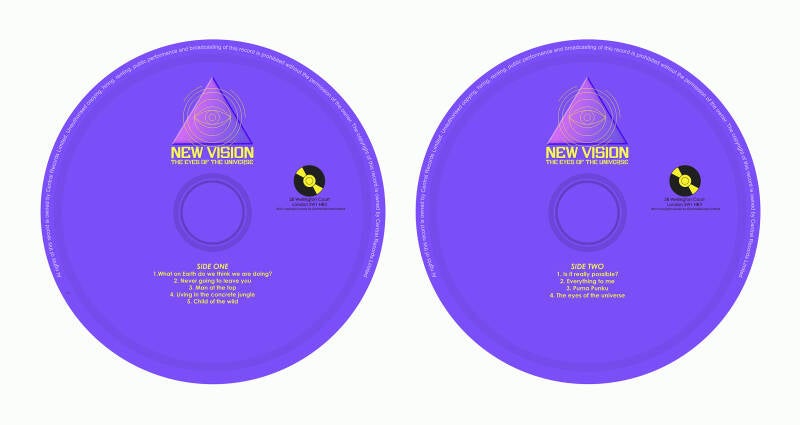 Eyes of the Universe. Album Label Design