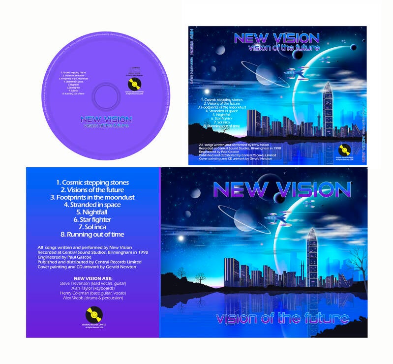New Vision. Vision of the Future. CD Packaging Design