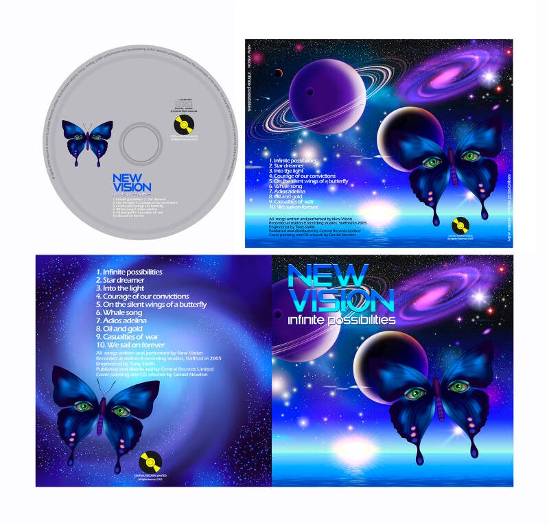 New Vision. Infinite Possibilities. CD Packaging Design. Earlier Version