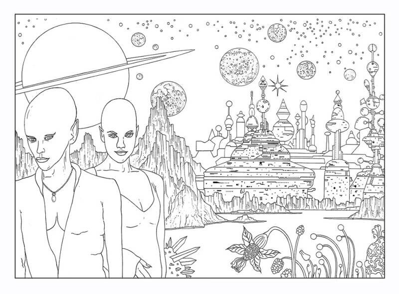 Alien City. Drawing for CD