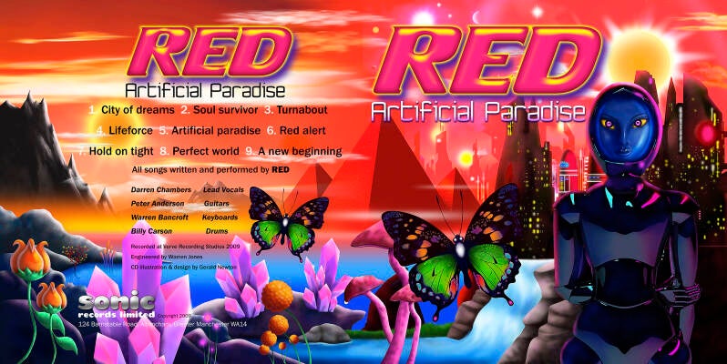 Red. Artificial Paradise. Earlier CD Cover version. Under a different label