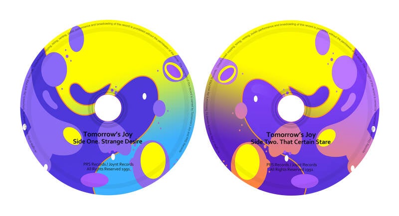 Tomorrow's Joy. 12 Inch Single Label Design