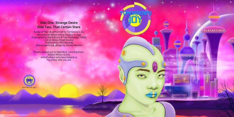 Tomorrow's Joy. 12 Inch Single Cover Design
