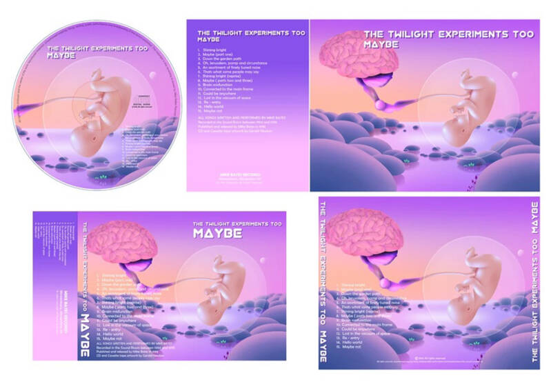 Twilight Experiments Too. CD and Cassette Tape Packaging Design