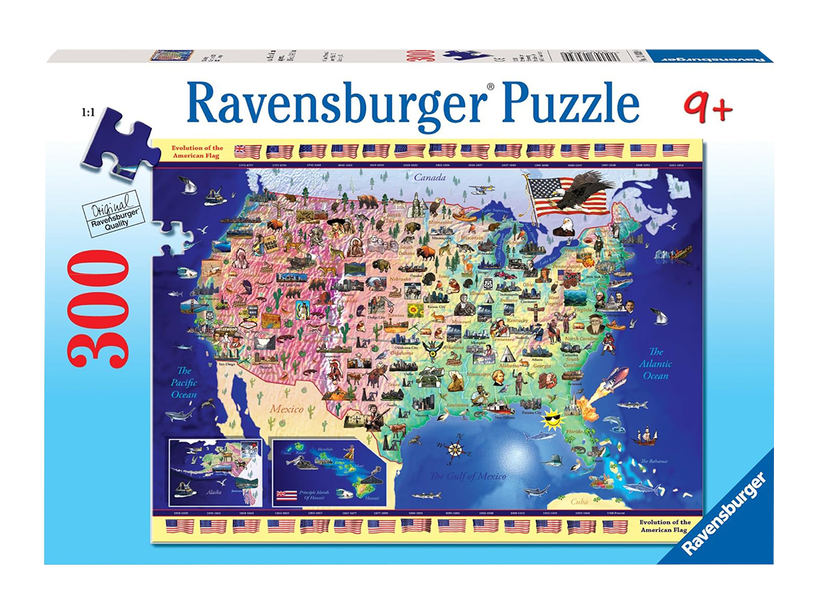 usa map-ravensburger-jigsaw puzzle
