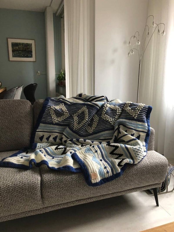 deken voor op de bank
