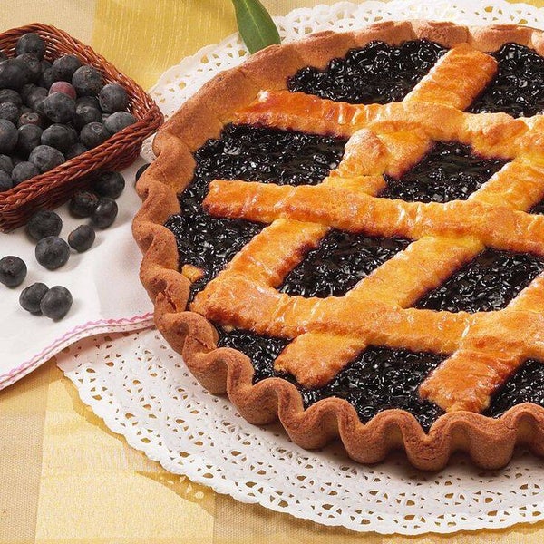 Tarte à la confiture de myrtilles