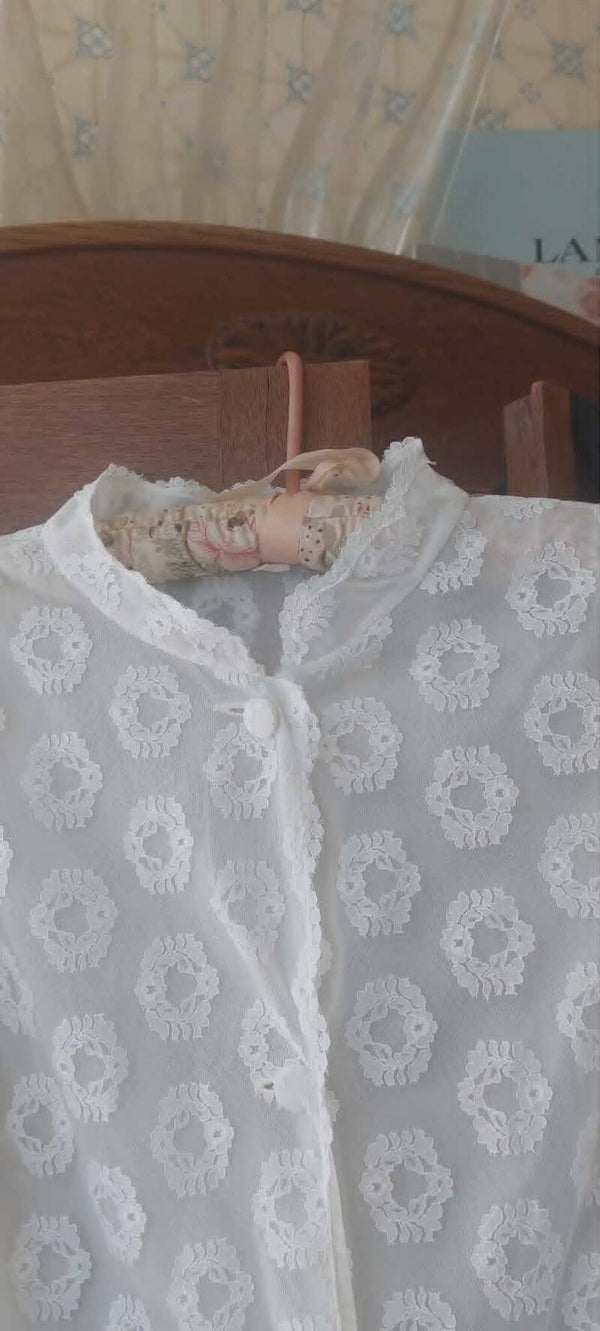 Peignoir – Zweeds Atelierkant · Jaren ’60 (maat 42)