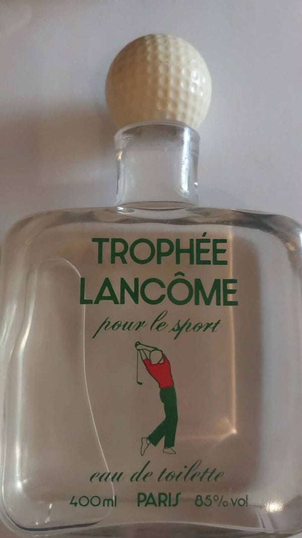 Trophée Lancôme – Eau de Toilette – Vintage Giant Sportflacon met Golfbal‑Dop – 400 ml
