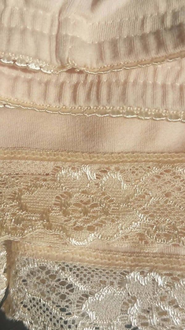 Culotte – Nude Katoen & Kant (XL) - Dessous