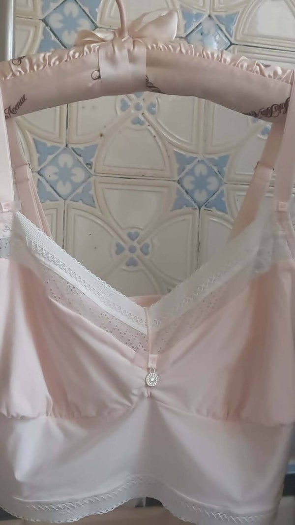 Bralette · Lichtroze Kant · XS/S