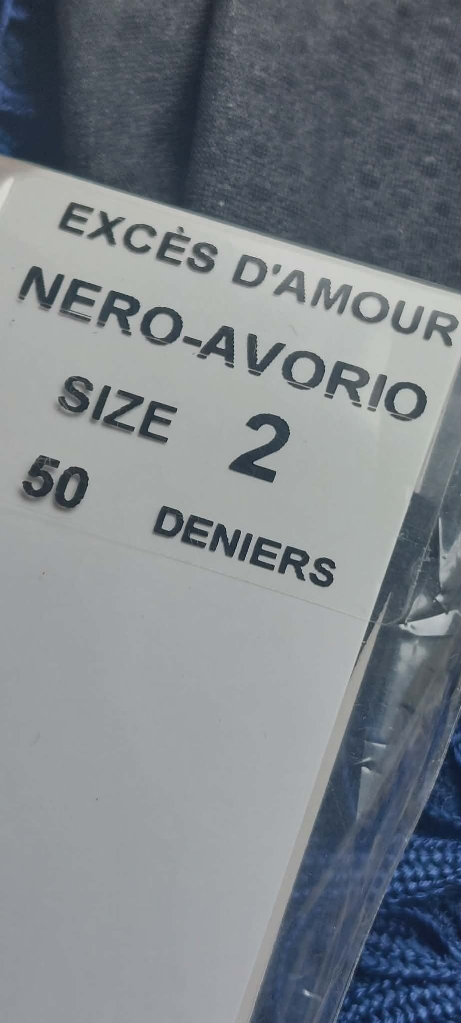 Zwart‑Rode Panty – 50 Den (Maat s)