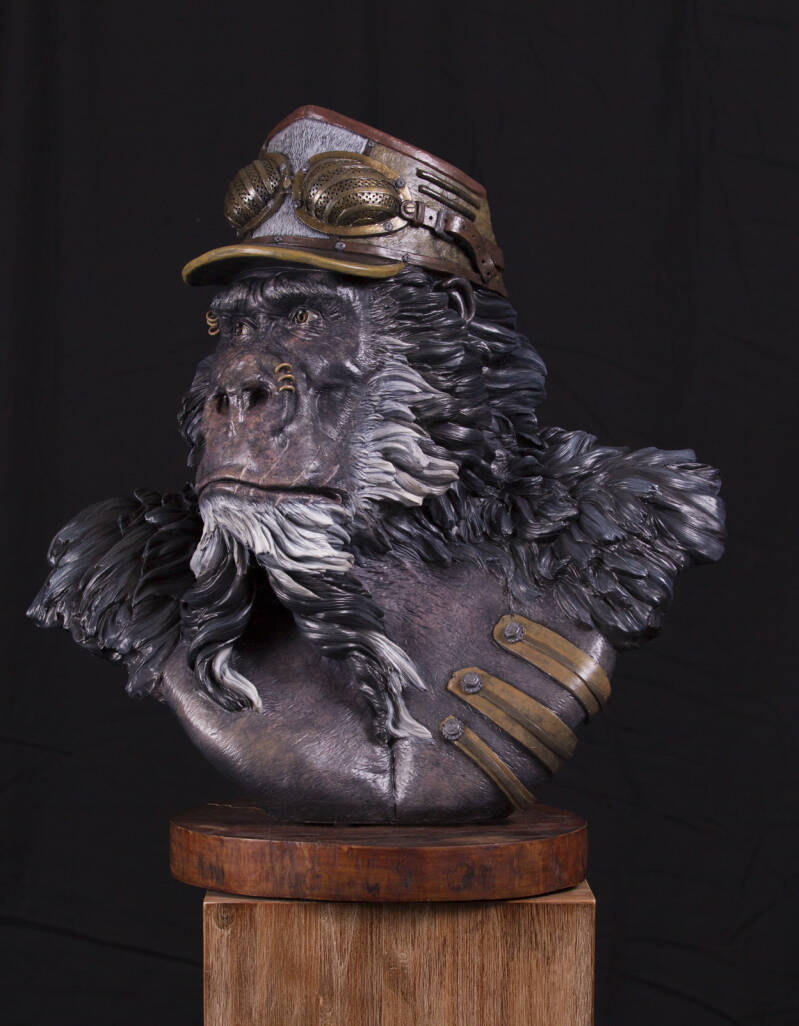 gorilla beeld by Rene van Druten 