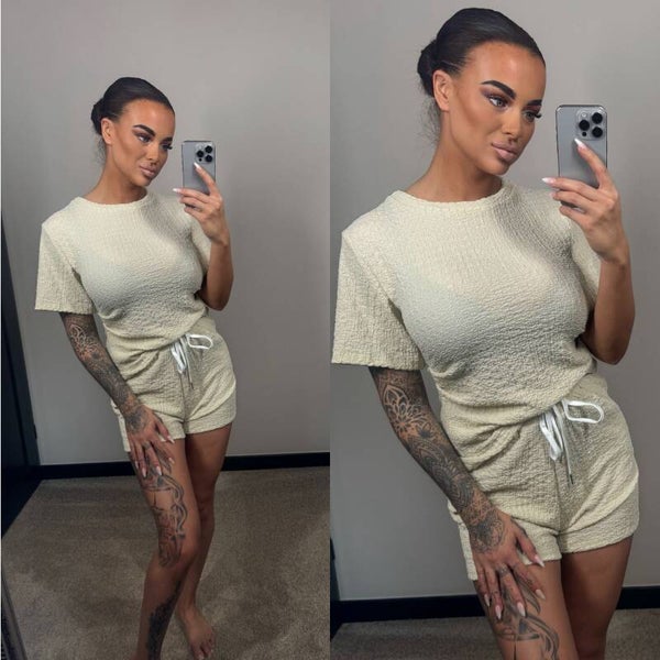 2 delig set Beige
