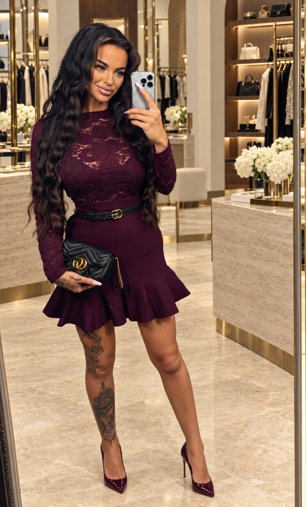 Rosa flower rok red
