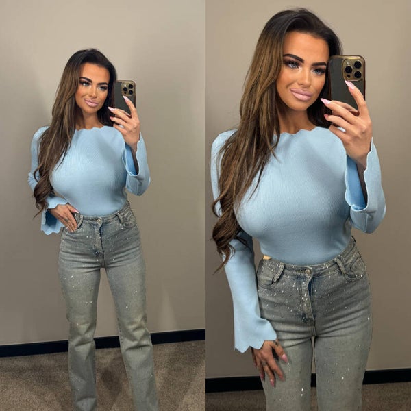 Clara top blauw 06101