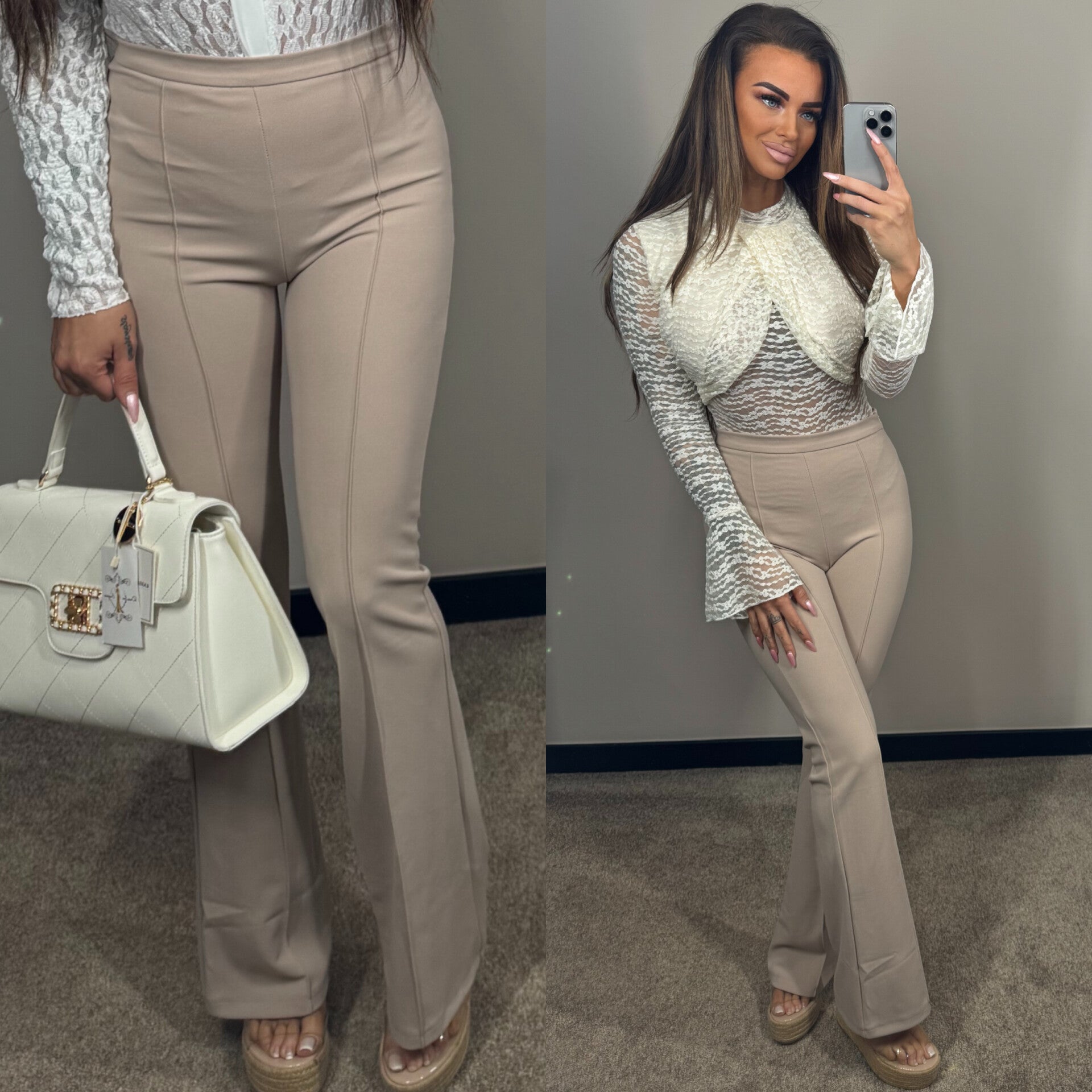 Flair broek beige  590