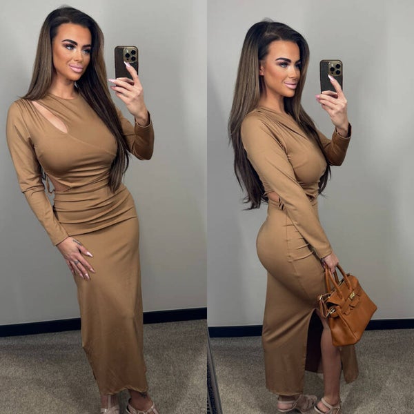 travel jurk camel