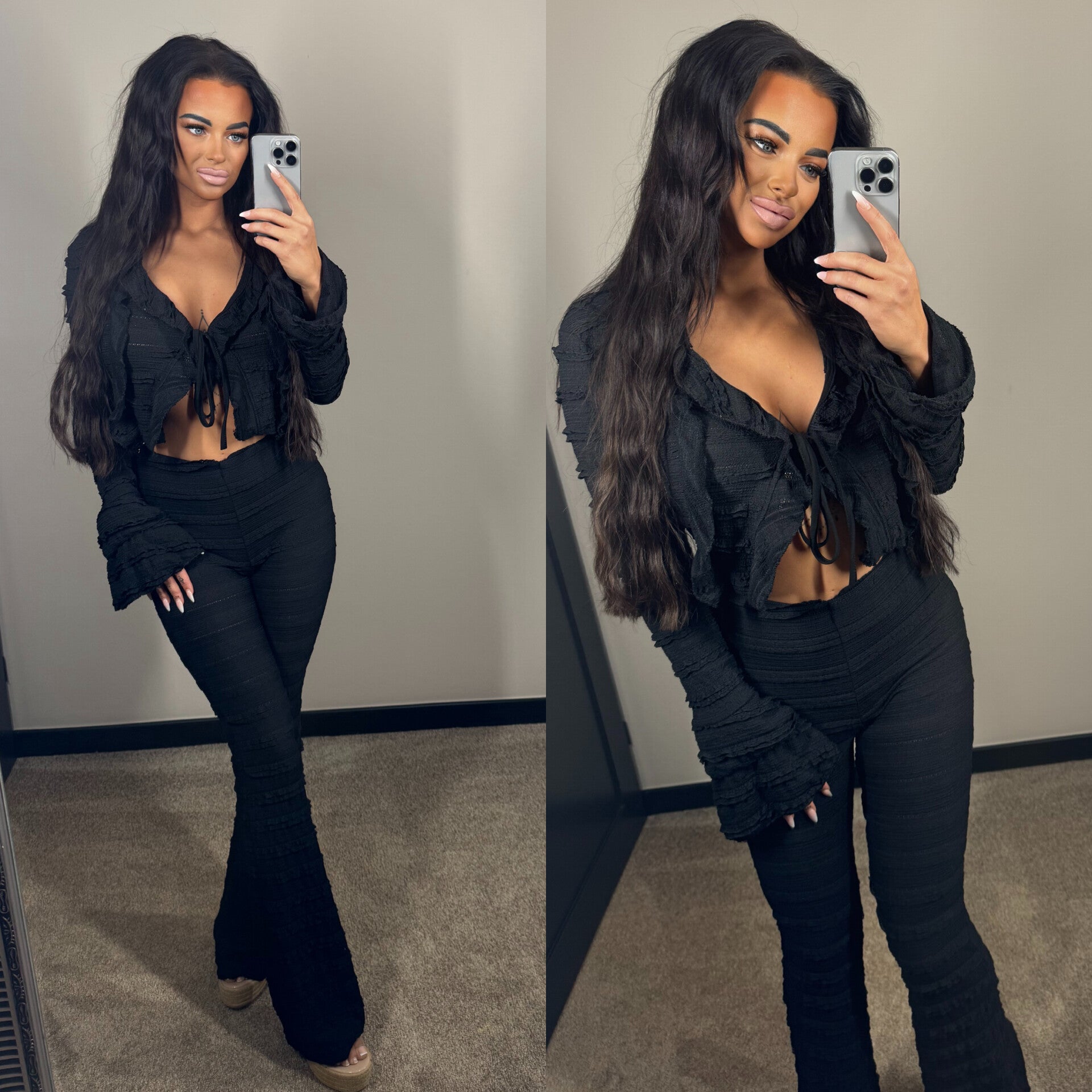 Gina set zwart