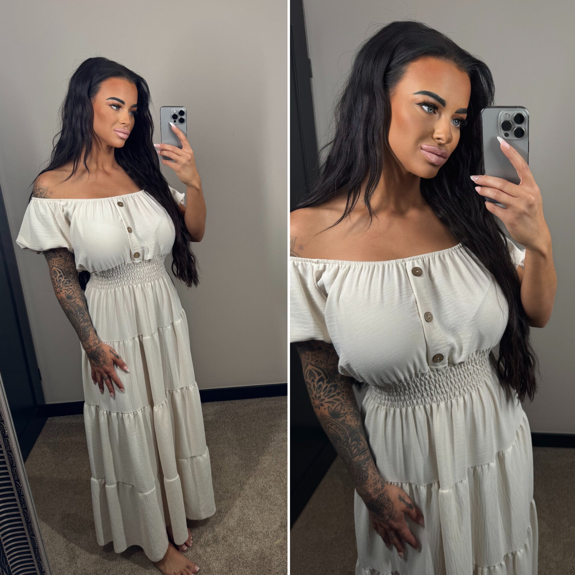 Annie jurk crème