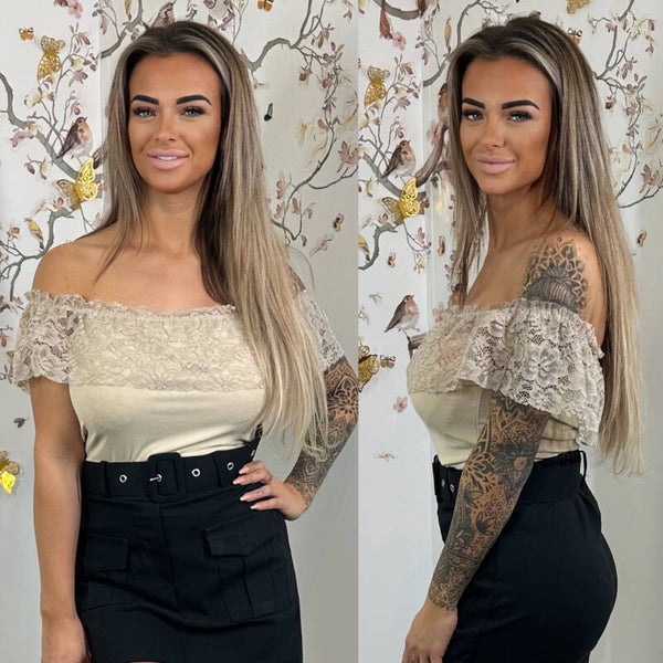 off shoulder body lustyle beige 13219