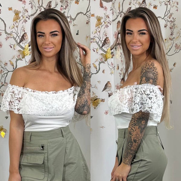 off shoulder body lustyle creme 13219