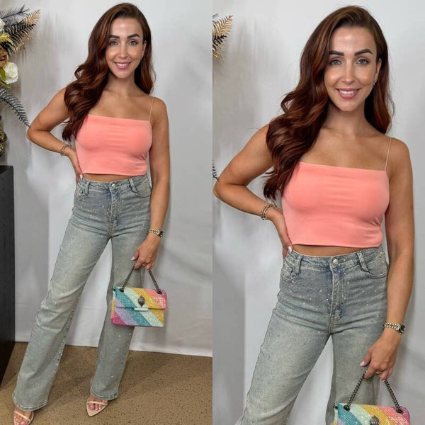 Bandeau claire top peach 2200