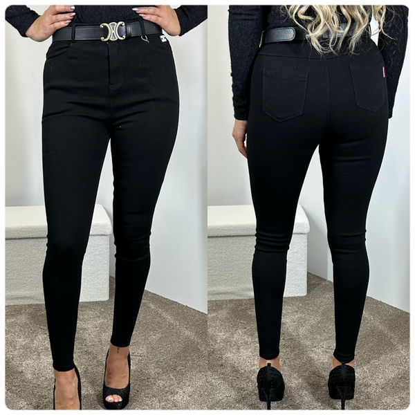 skinny  stretch broek zwart yv2178